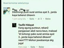 Komentar Soal Surat Annisa Ayat 3, Seorang Pria di Sukabumi Diperiksa Polisi