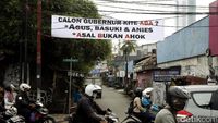 Spanduk Tolak Ahok Terpampang di Tanah Abang
