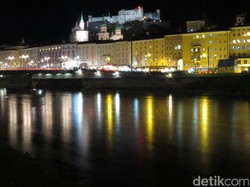 Salzburg di Austria, Kota Mozart yang Romantis Saat Malam