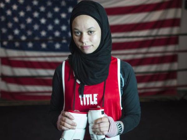 Begini Gaya Latihan Amaiya Zafar, Petinju Berhijab asal Amerika