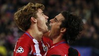 Setelah kalah 0-3 di Derby Madrid, Antoine Griezmann dan Atletico Madrid layak bersuka cita atas kemenangan 2-0 dari PSV Eindhoven. (Foto: REUTERS/Juan Medina)