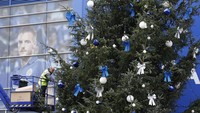 Natal datang lebih cepat di Kota Leicester. Kemenangan 2-1 atas Club Brugge membuat The Foxes lolos ke 16 besar. Mereka meraihnya di tahun debut berlaga di Liga Champions. (Foto: Reuters / Darren Staples Livepic)