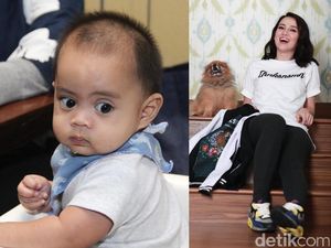 Lucunya Dia Skala Bumi, Julie Estelle Beradu Pose Bersama Bubbly