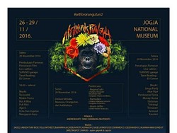 Seni bagi Orangutan Digelar di Yogyakarta Akhir Bulan Ini