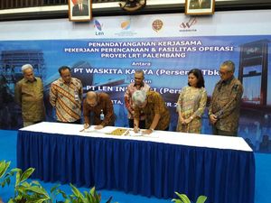 Waskita Karya Gandeng PT Len Industri Garap Fasilitas Operasi LRT Palembang