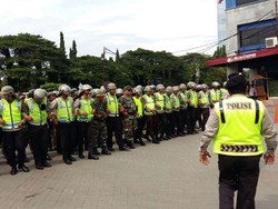 Antisipasi Gangguan Kamtibmas Saat Demo, Polres Jakut Gelar Simulasi