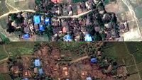 Kondisi Pemukiman Etnis Rohingya di Myanmar Before and After