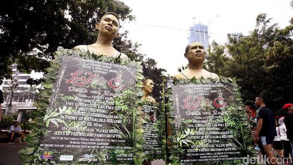 Begini Kampanye Gerakan Cinta Bumi Love & O2 di CFD