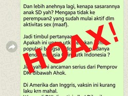 Jangan Percaya, Broadcast Vaksinasi HPV Bikin Menopause Dini Itu Hoax!