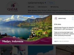 Horas! Qatar Airways Akan Terbang dari Medan Tahun 2017