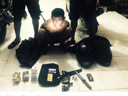 Polres Inhu Tangkap Bandit Bersenjata Api