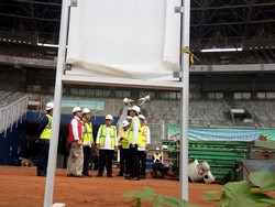 Usai Tinjau GBK, Presiden Jokowi Kembali ke Istana