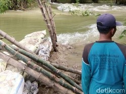 Tanggul Mekuris Jebol, Banjir di Kecamatan Kanor Makin Meluas