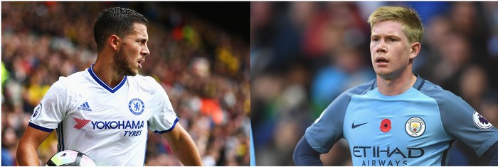 Duel Dua Gelandang Terbaik Belgia: De Bruyne vs Hazard