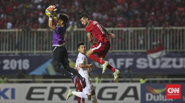 Timnas Indonesia menyingkirkan Vietnam di semifinal Piala AFF 2016.