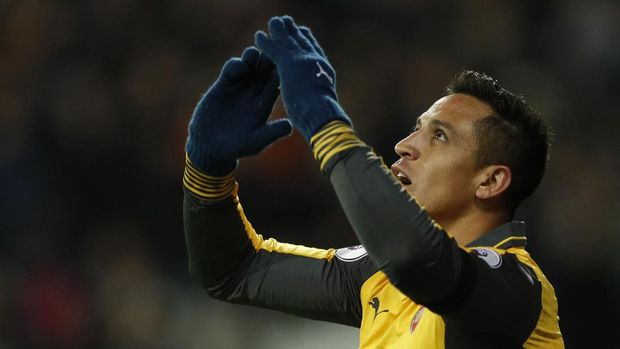 Trigol 14,5 Menit Alexis Sanchez