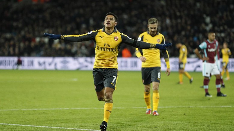 Alexis Sanchez Hat-trick, Arsenal Kandaskan West Ham 5-1 Alexis Sanchez Hat-trick, Arsenal Kandaskan West Ham 5-1