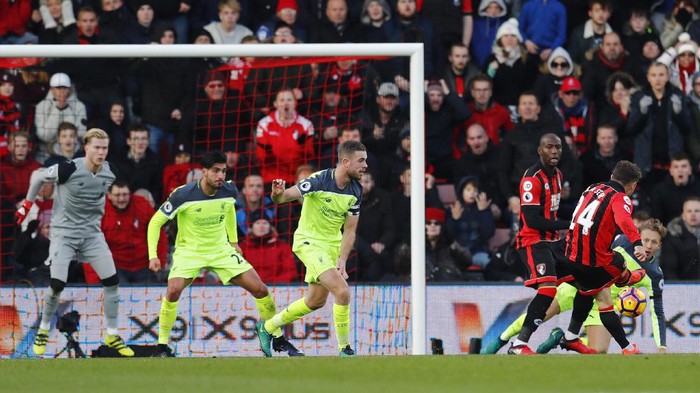 Buang Keunggulan Dua Gol, Liverpool Ditundukkan Bournemouth 3-4