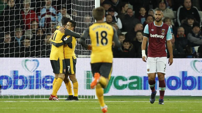 Arsenal Sementara Unggul 1-0 Atas West Ham
