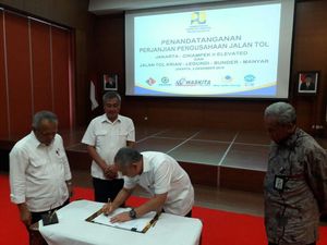 Jasa Marga Sah Garap Tol Melayang Jakarta-Cikampek, Masa Konsesi 45 Tahun Jasa Marga Sah Garap Tol Melayang Jakarta-Cikampek, Masa Konsesi 45 Tahun