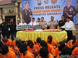 72 Tersangka Narkoba Diamankan dalam Sebulan