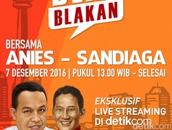 Anies-Sandi Blak-blakan di Live Streaming Eksklusif detikcom Pukul 13.00 WIB