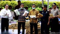 Jokowi Musnahkan Barang Bukti Narkoba