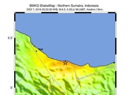 Begini Peta Sebaran Dampak Gempa 6,4 SR di Pidie Jaya Aceh