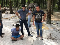 Polisi Tangkap 2 Pelaku Tambang Emas Ilegal di Kuansing Riau