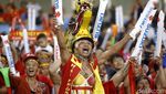 Suporter Indonesia Ramaikan My Dinh National Stadium