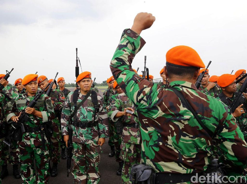 Paskhas TNI AU, Pasukan Elite yang Diterjunkan Jaga Kawasan Tanah Abang