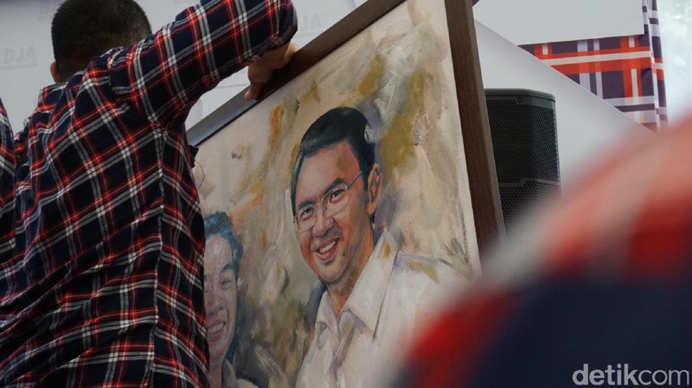 Lukisan Bergambar Ahok Ini Laku Rp 70 Juta dan Disumbangkan untuk Kampanye