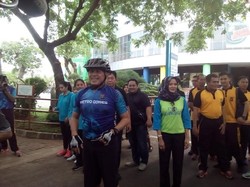 Begini Aksi Kapolda Metro Jaya Gowes Sambil Pantau Situasi Jakarta