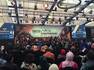 Agus Yudhoyono Pidato di Dharmawangsa, SBY dan Ketum Parpol Pengusung Hadir