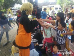 Ketika Naruto Ajak Anak-anak di Semarang Kurangi Main Gadget