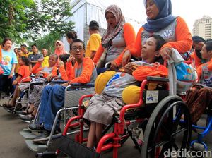 Penyandang Disabilitas Nikmati Akhir Pekan