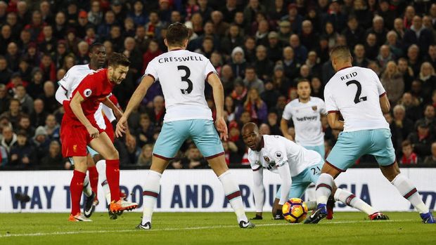 Liverpool Diimbangi West Ham 2-2 di Anfield