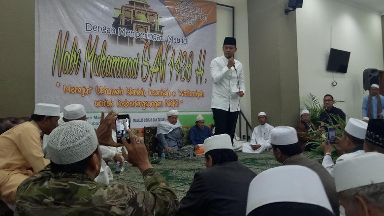 Hadiri Maulid Nabi di Setiabudi, Agus Bicara Pentingnya 