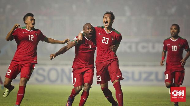 Hansamu Yama (kedua dari kanan) juga tidak masuk dalam daftar pemain Indonesia melawan Kamboja.