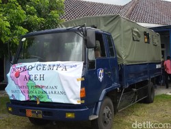 Posko Gempa Aceh di Yogyakarta Terima Bantuan Barang Hingga Uang