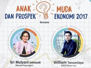 Sri Mulyani dan Bos Tokopedia Bicara Prospek Bisnis 2017 di dPreneur