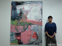 Dialog Lukisan Abstrak Figuratif Natisa Jones