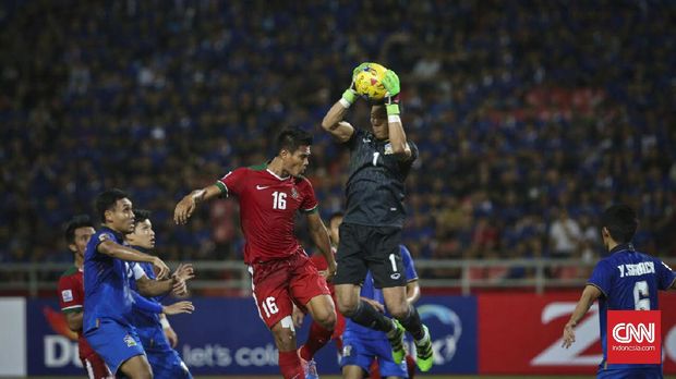 Timnas Indonesia saat menghadapi Thailand di final Piala AFF 2016. (