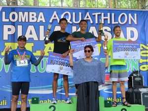 Menteri Susi Beri Hadiah ke Juara Aquathlon di Maluku, Termasuk Mayjen Doni
