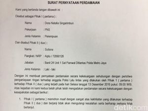 Akhir Insiden Pencakaran, Dora dan Aiptu Sutisna Sepakat Berdamai Akhir Insiden Pencakaran, Dora dan Aiptu Sutisna Sepakat Berdamai