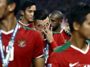 Wajah Sedih Pemain Timnas Indonesia