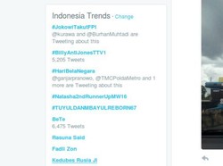 #JokowiTakutFPI Jadi Trending Topic di Indonesia