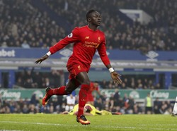 Gol Mane di Injury Time Menangkan Liverpool atas Everton