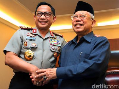 Kapolri dan KH Maruf Amin Bahas Sosialisasi Fatwa MUI