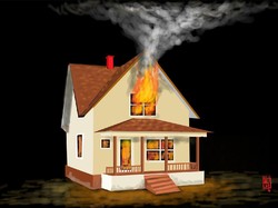 Rumah di Wilayah Pasar Kembang Jakbar Kebakaran